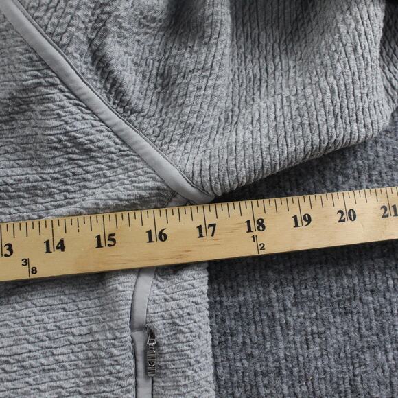 Lululemon Jacket Womens 4 On Repeat Bomber Light Gray Textured Athleisure Casual - Picture 12 of 12